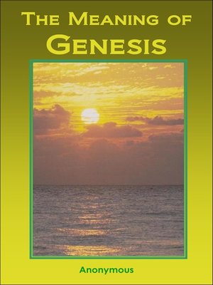 cover image of Meaning of Genesis